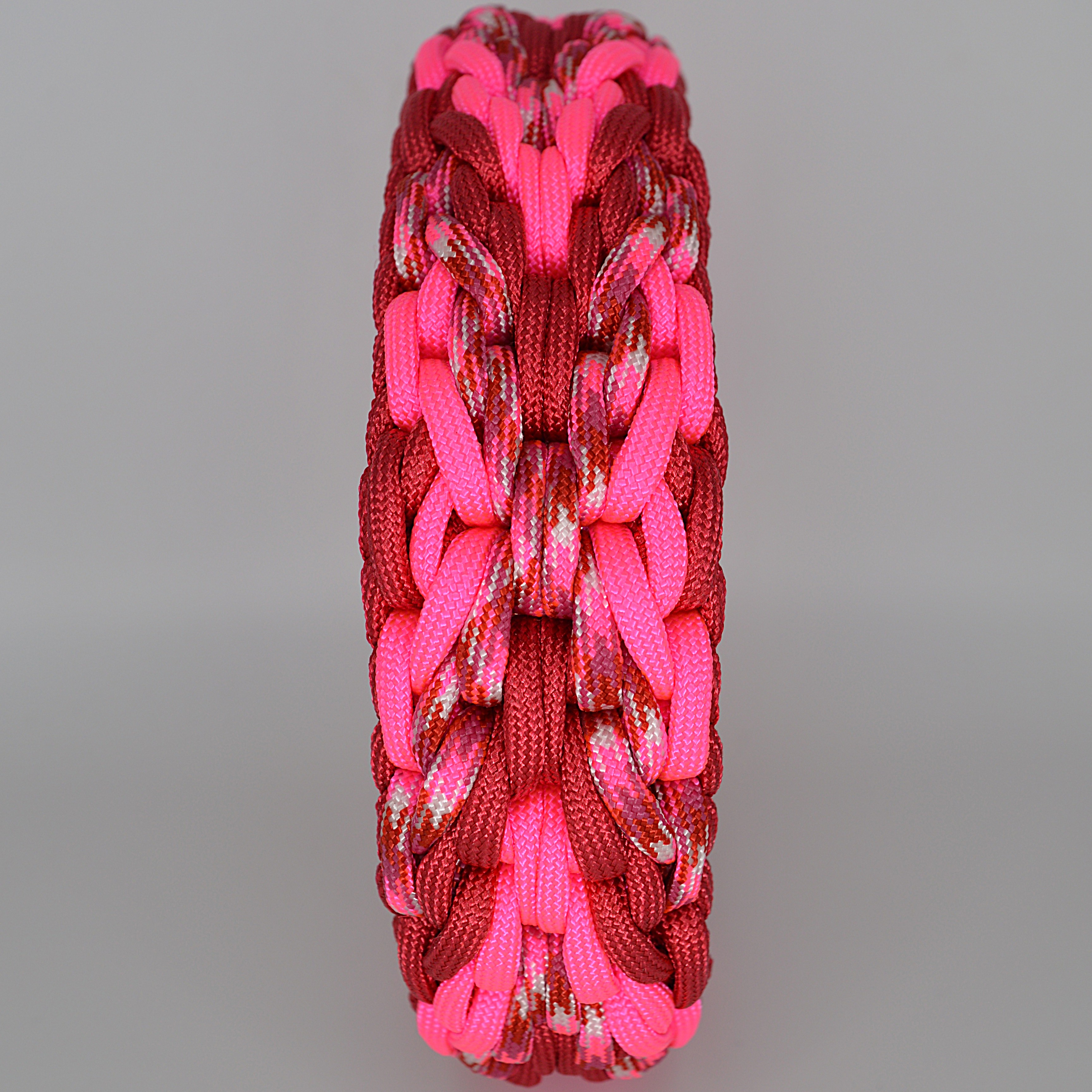 Paracord Hundehalsband Confusion reversed in Pink